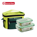 Glass Food Container Crisper with Lunch Bag